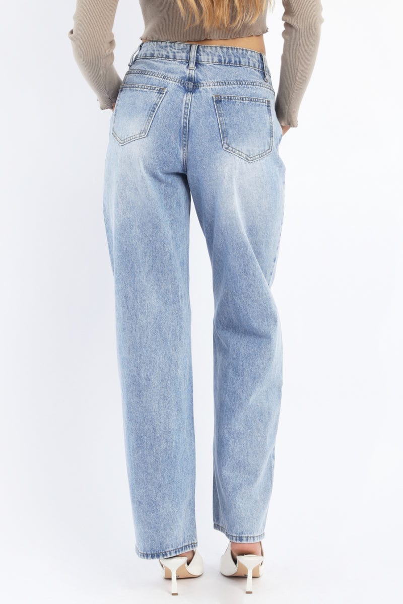 Denim Baggy Jeans Low Rise