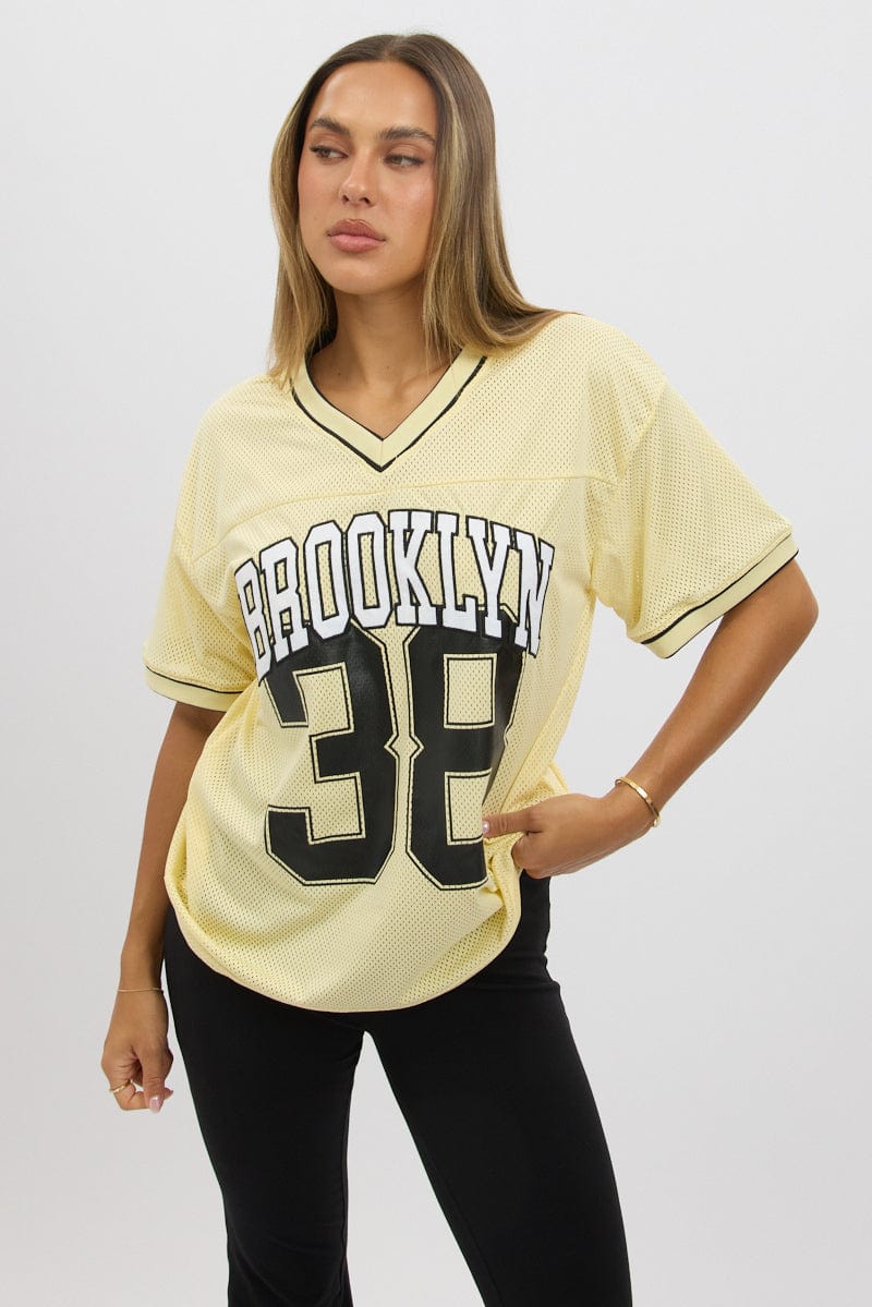 Yellow Sport Tee Short Sleeve