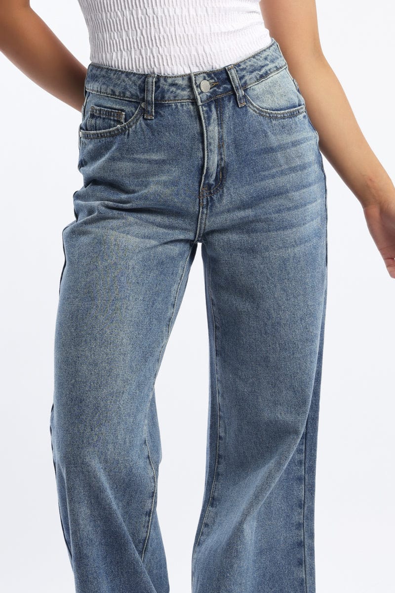 Denim Baggy Jeans Low Rise