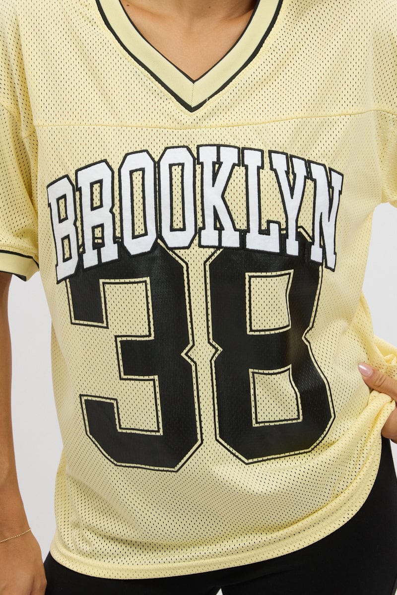 Yellow Sport Tee Short Sleeve