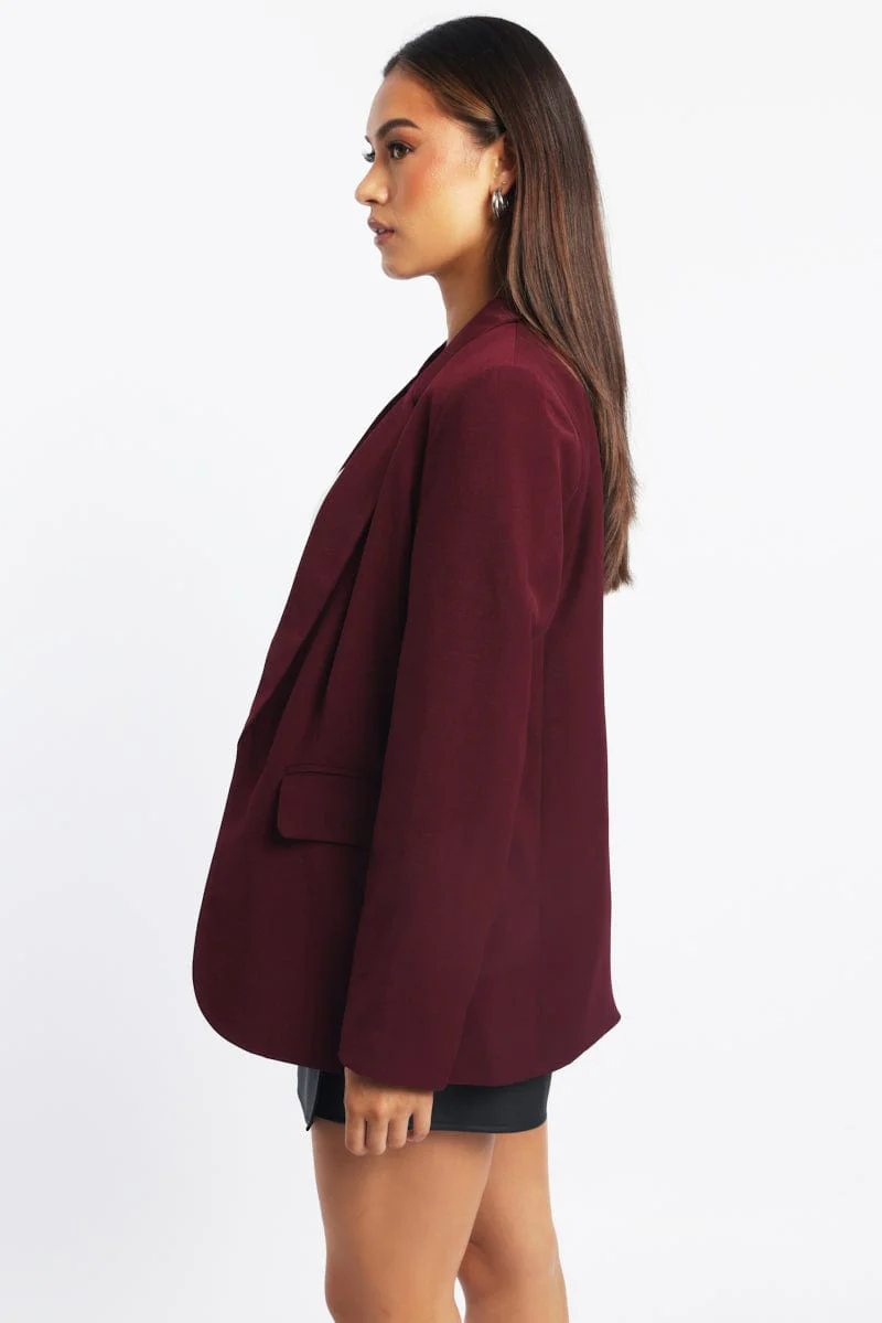 Red Blazer Long Sleeve