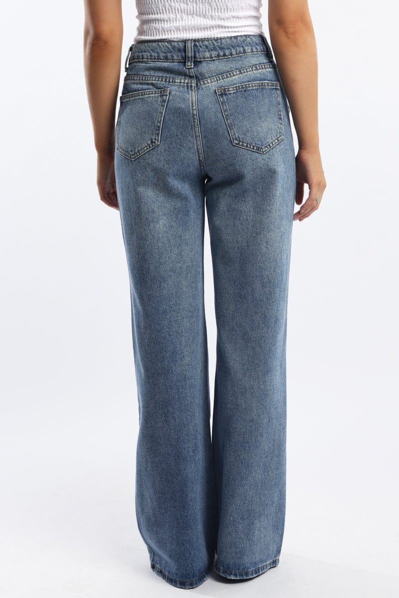 Denim Baggy Jeans Low Rise