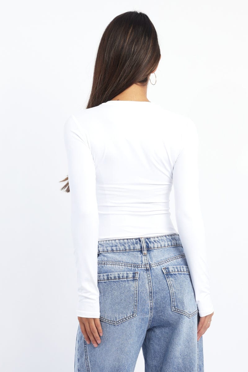 White Supersoft Top Long Sleeve