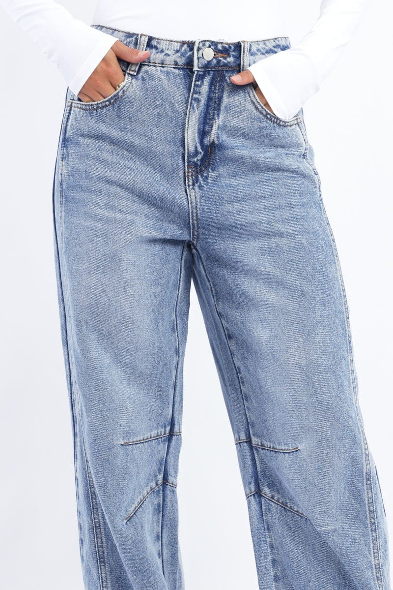 Denim Barrel Jeans