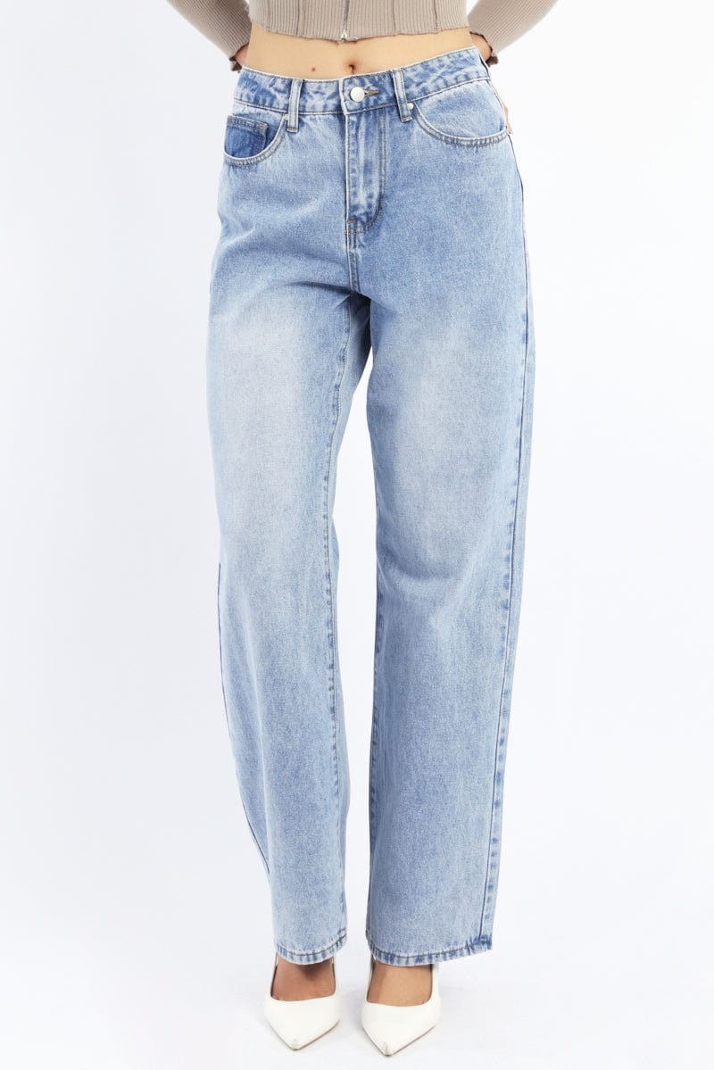Denim Baggy Jeans Low Rise