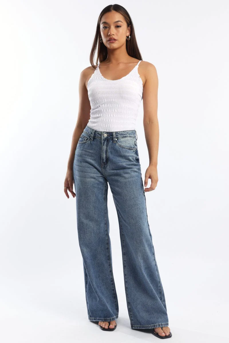 Denim Baggy Jeans Low Rise