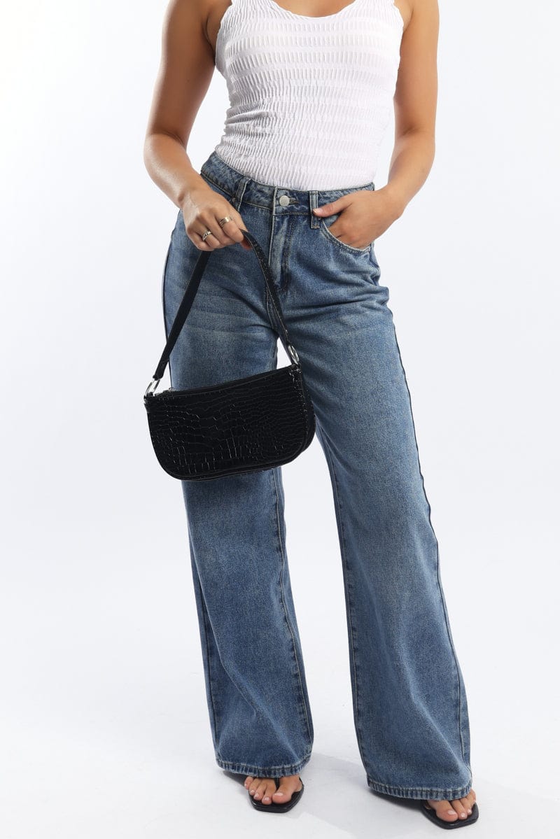 Denim Baggy Jeans Low Rise