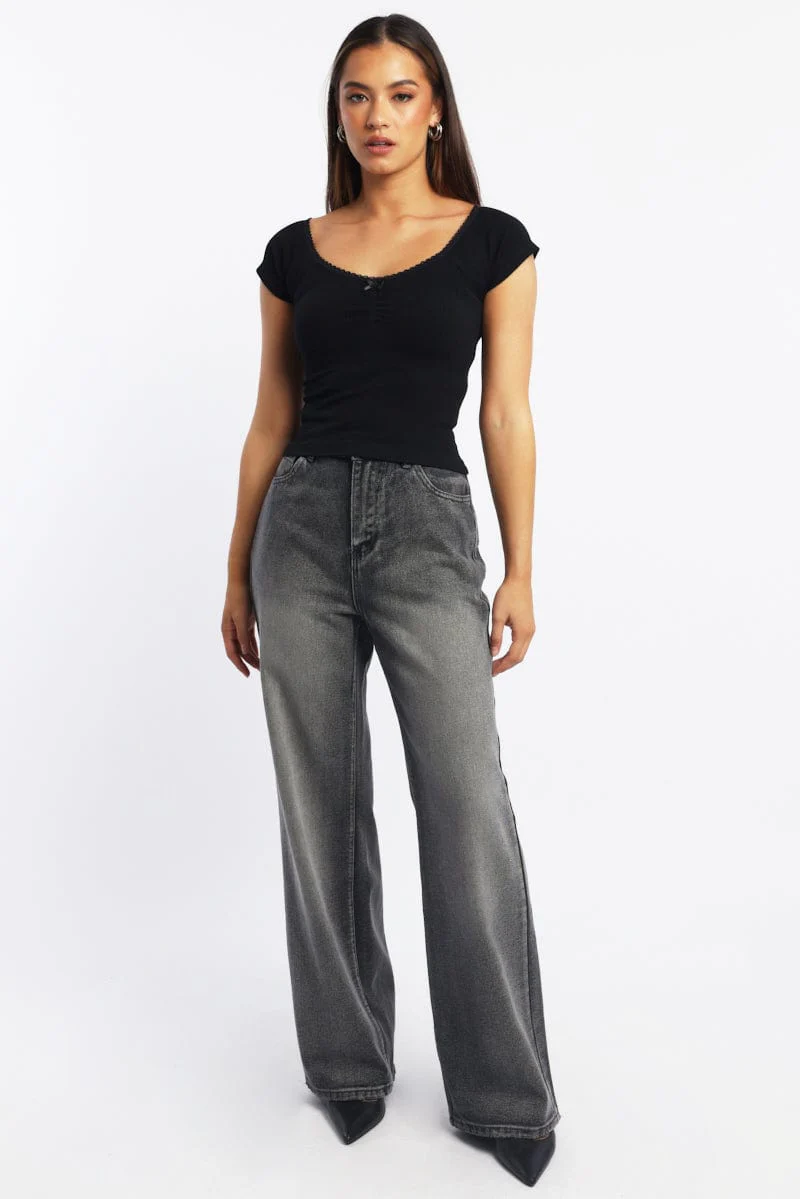 Grey Barrel Jeans Mid Rise