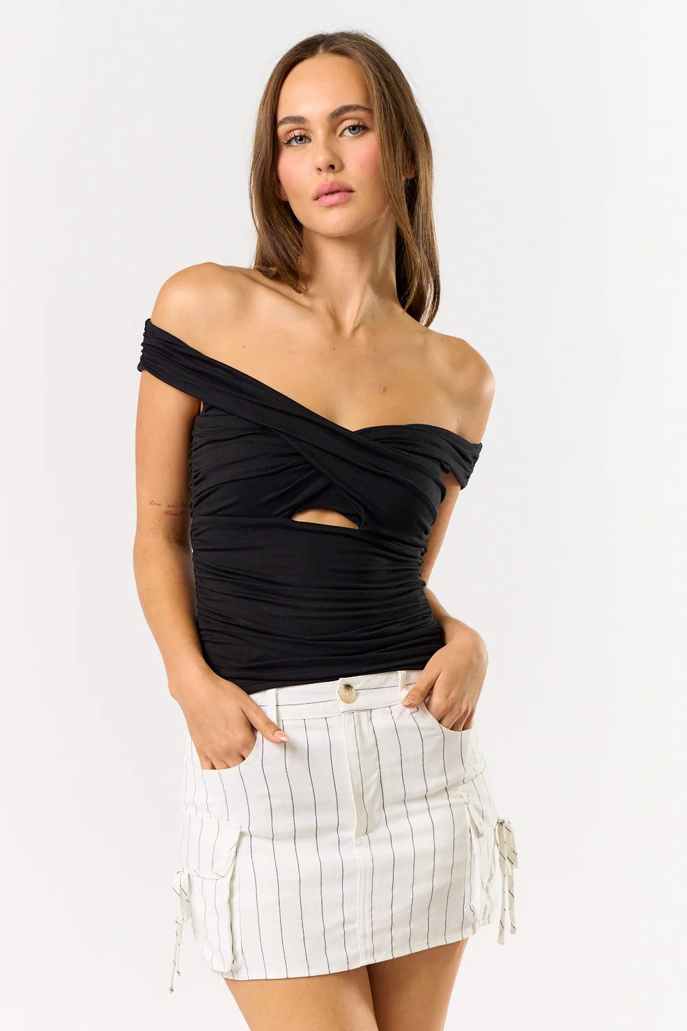 The Sweetest Thing Off Shoulder Cut Out Top