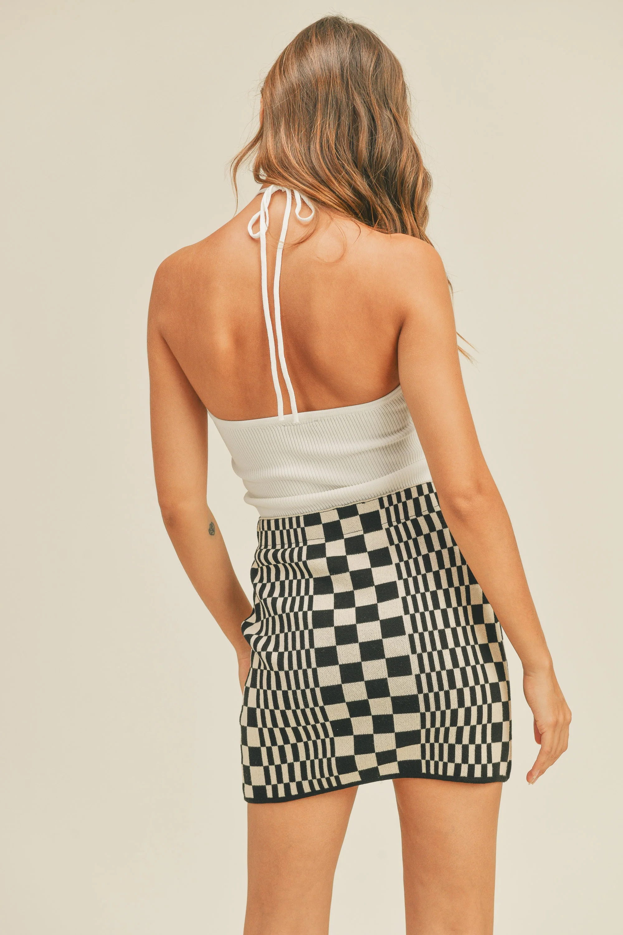 Knit Wit Sweater Top In White