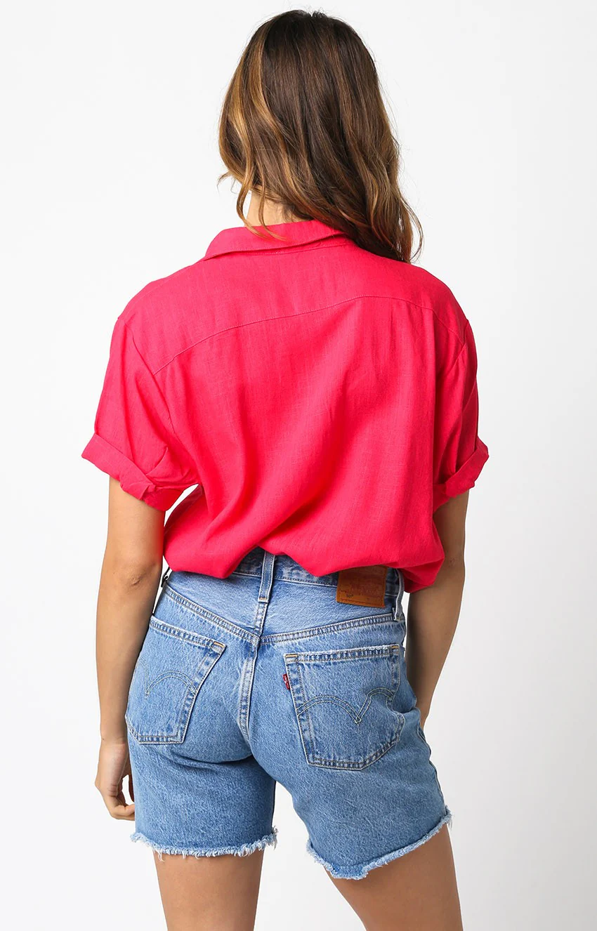 Boardwalk Button Down Short Sleeve Top