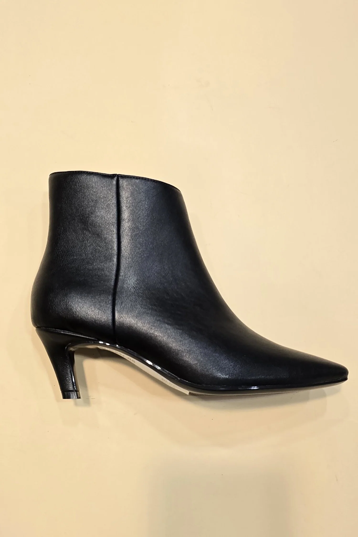 Stepping out Kitten Heel Bootie in Black