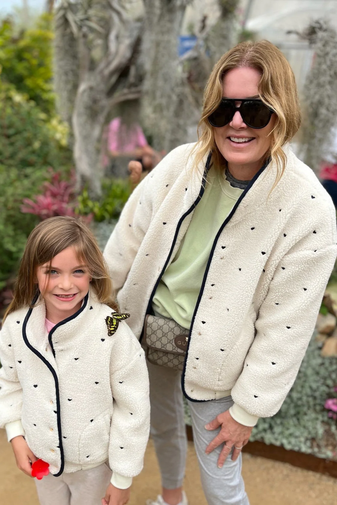 Mommy and Me I Heart You Forever High Pile Fleece Jacket Adult Size