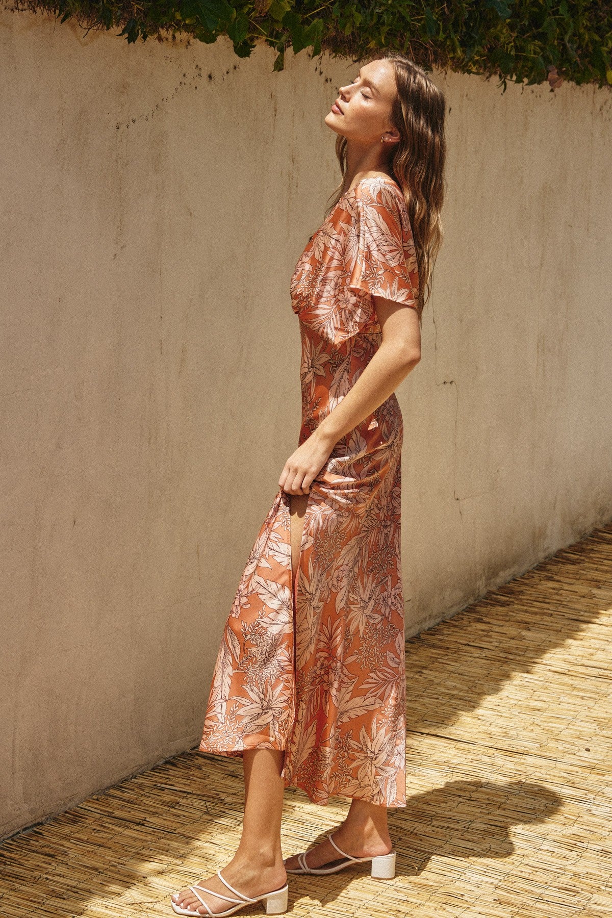 Ibiza Sunset Plunging Dress