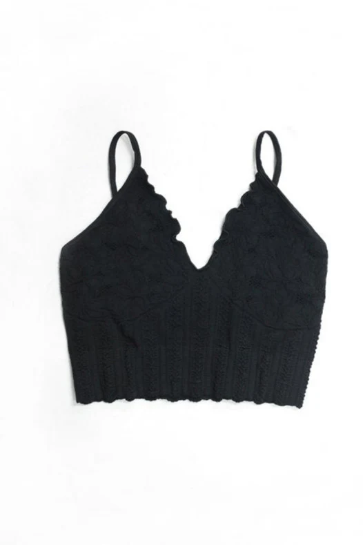 Seamless Lace Textured Bralette MORE COLORS