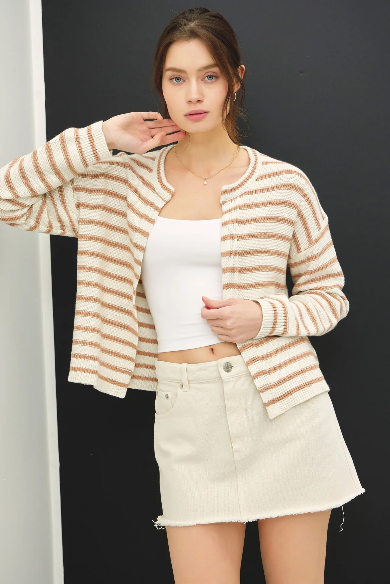 The Prepster Striped Cardigan