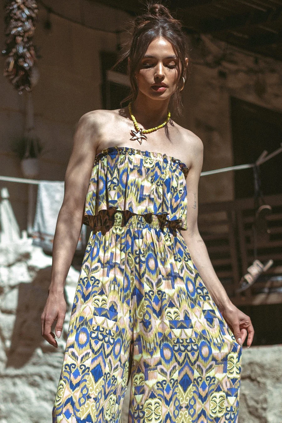 Bohemian Babe Ruffle top Jumpsuit FINAL SALE