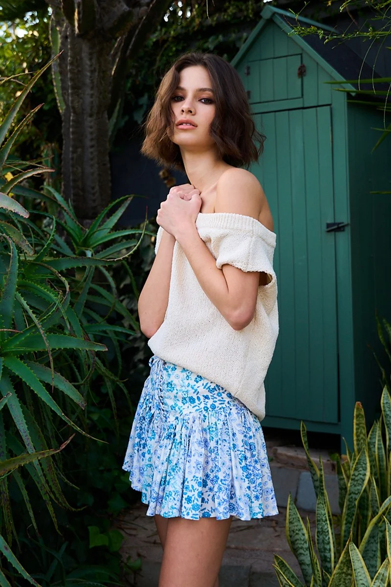 Feeling Blue Mini Skirt