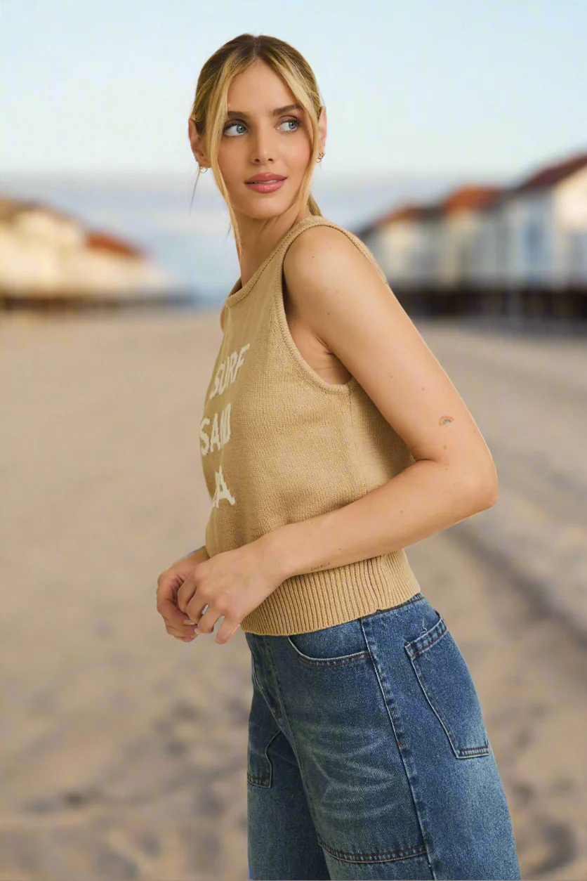 Surf Sand Sea Sweater Tank