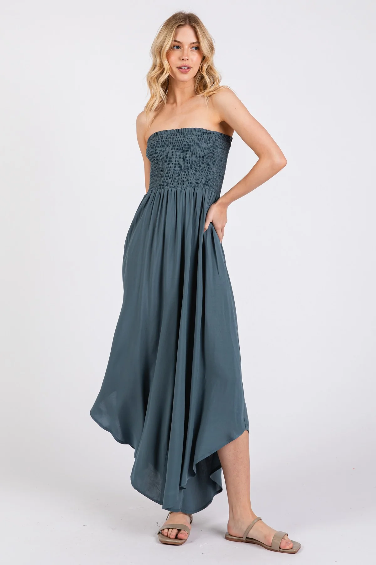 Grace Smocked Top Jumpsuit MORE COLORS