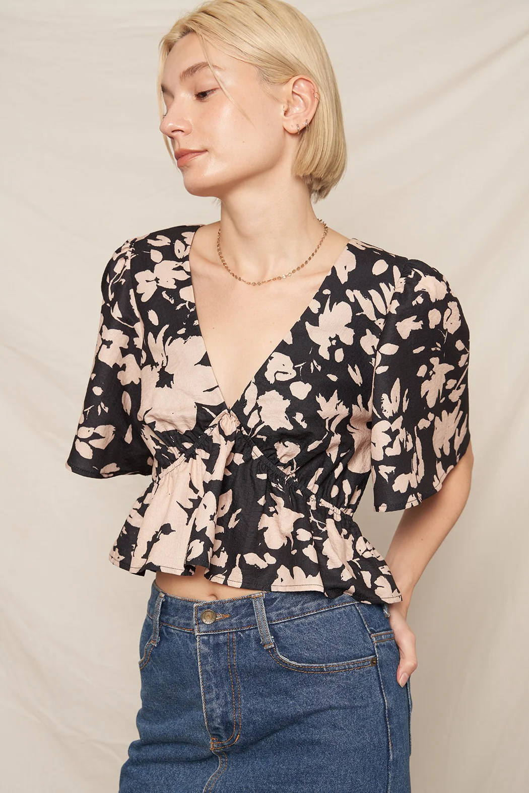New Leaf Flutter Sleeve Top