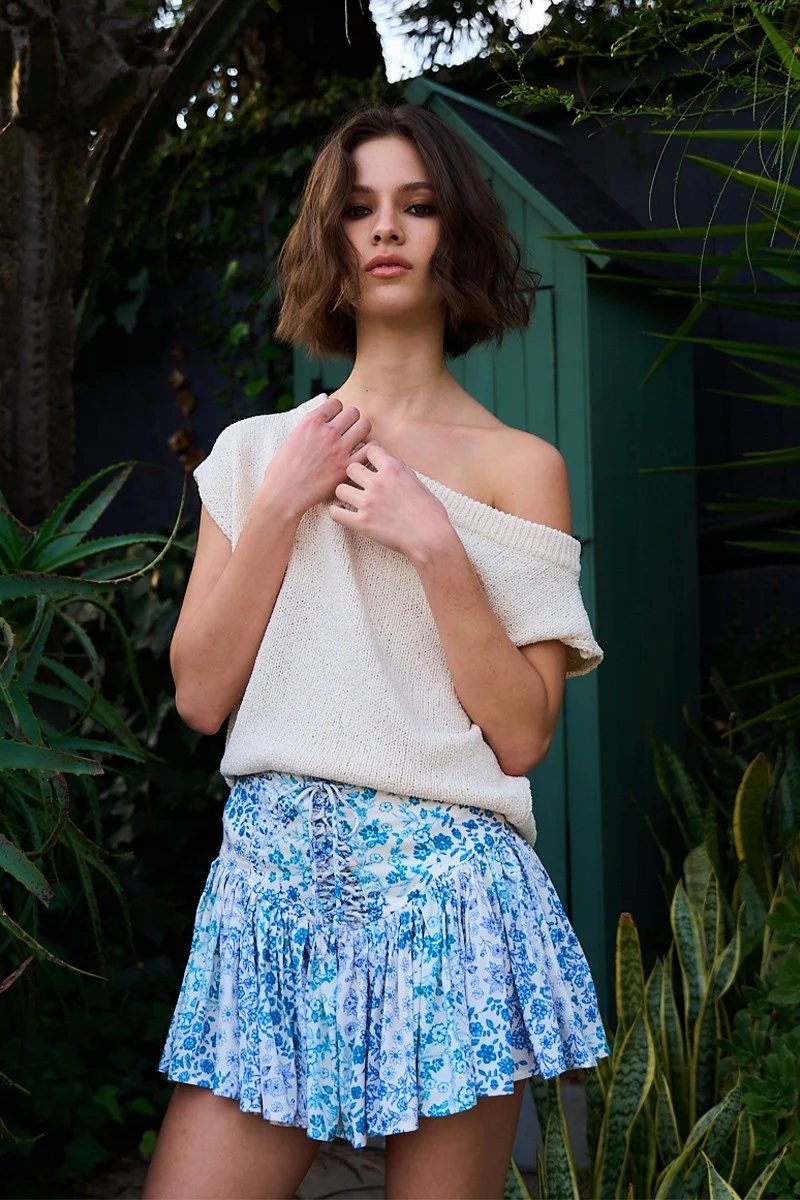 Feeling Blue Mini Skirt