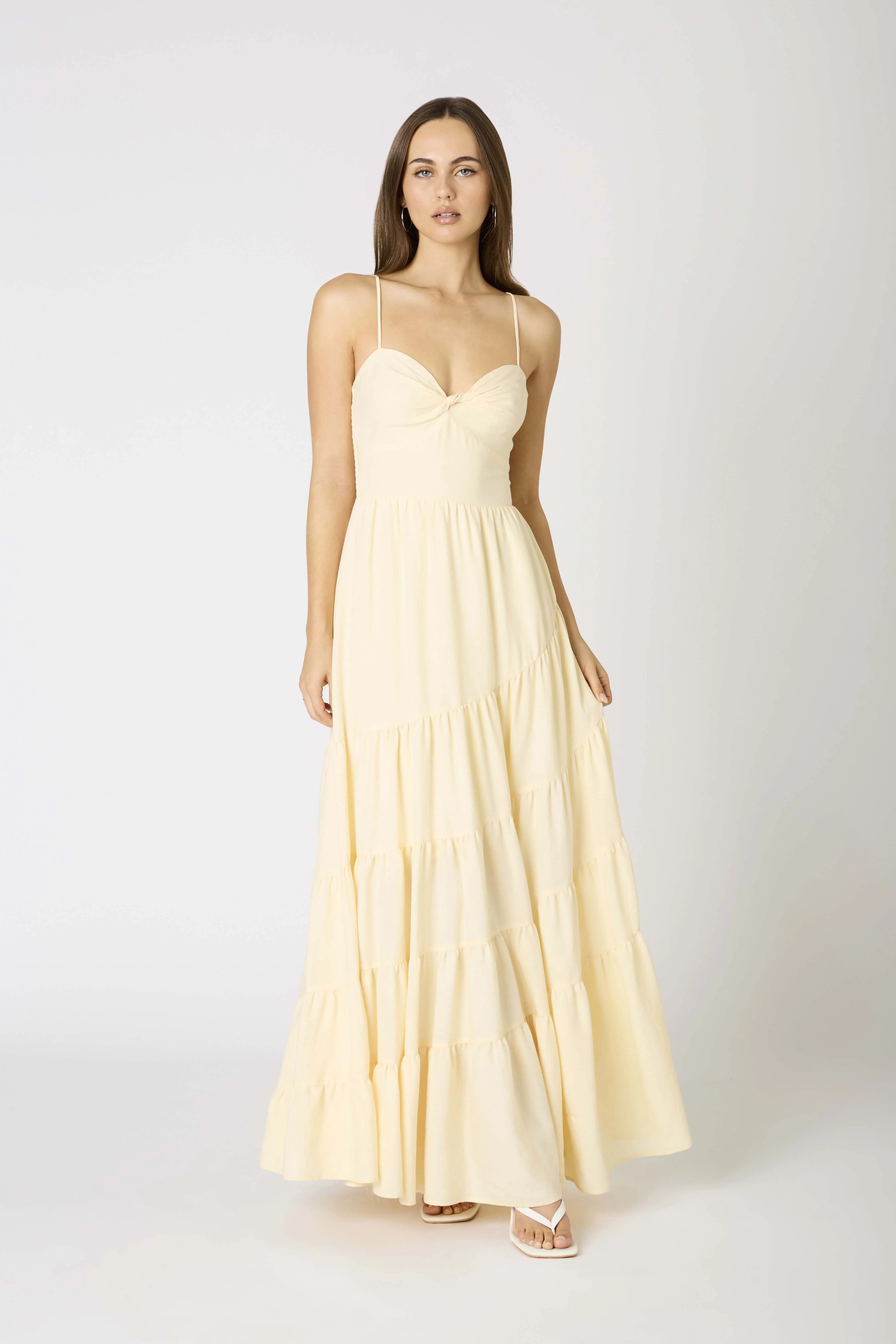 Buttercream Tiered Maxi Dress