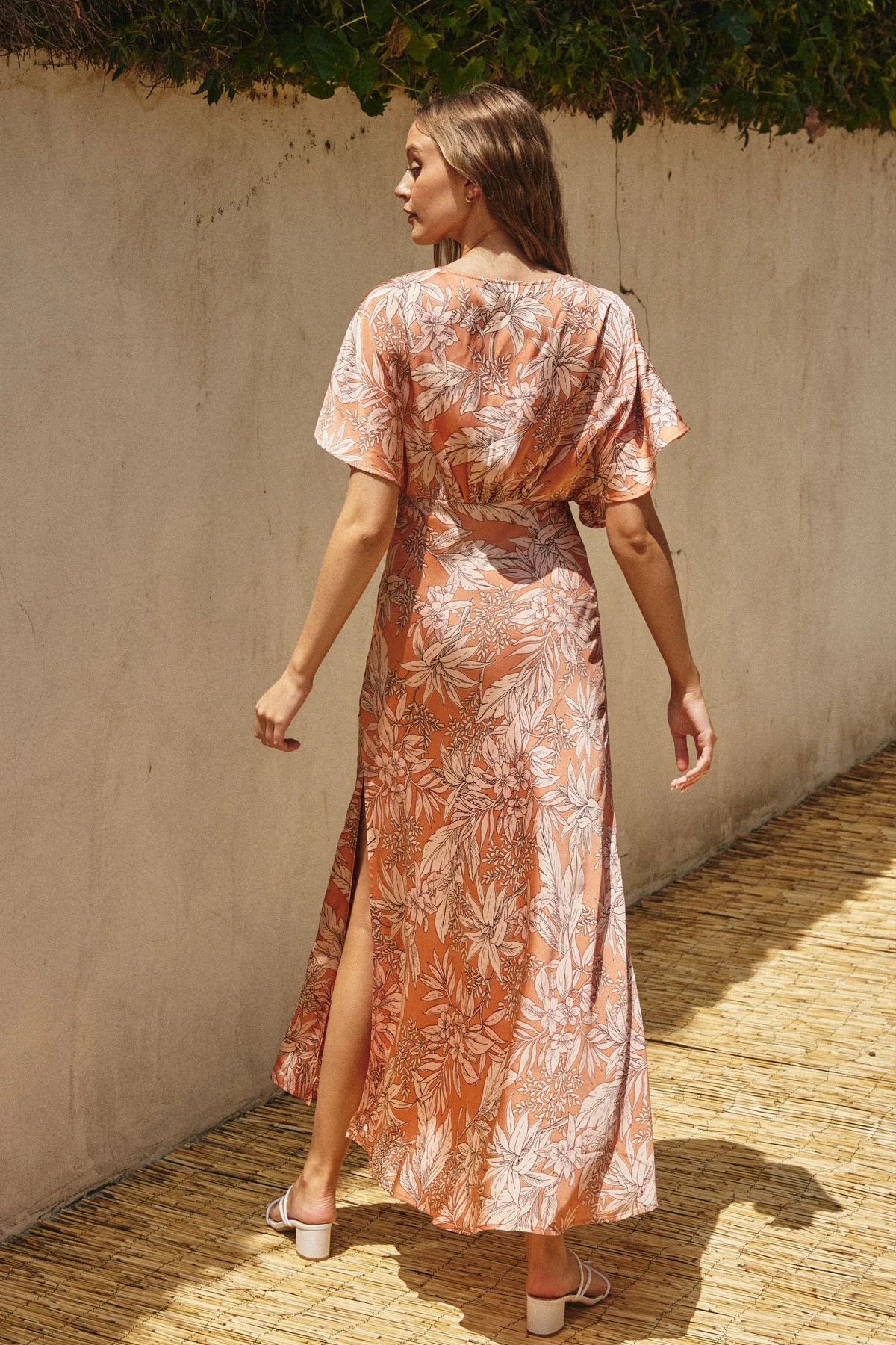 Ibiza Sunset Plunging Dress