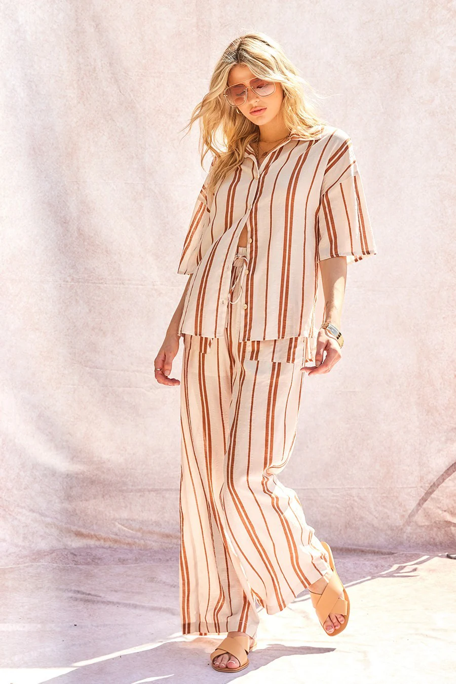 Balboa Island Striped Two Piece Set FINAL SALE