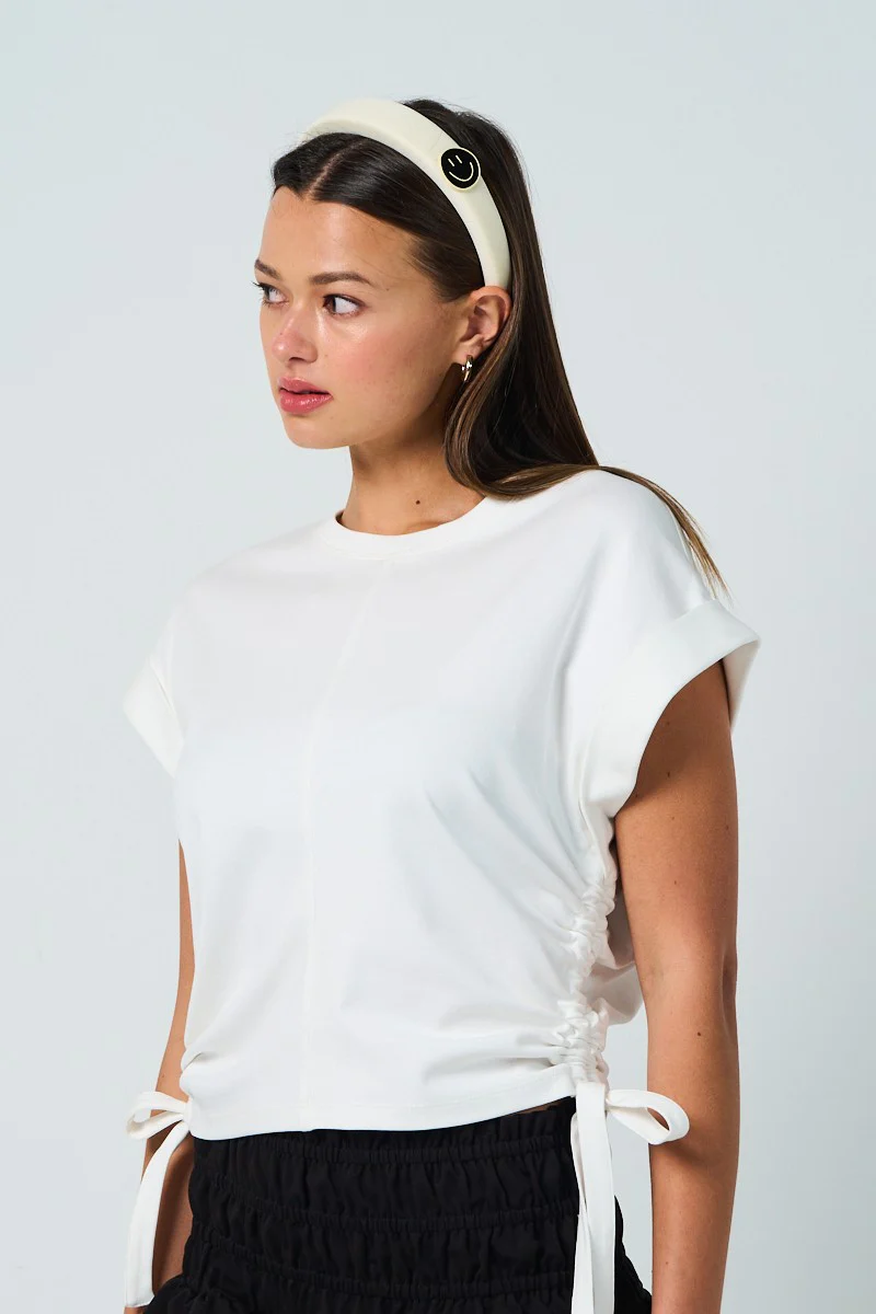 Rachel Tie Side Tee Top