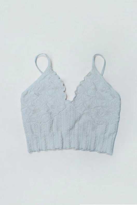 Seamless Lace Textured Bralette MORE COLORS