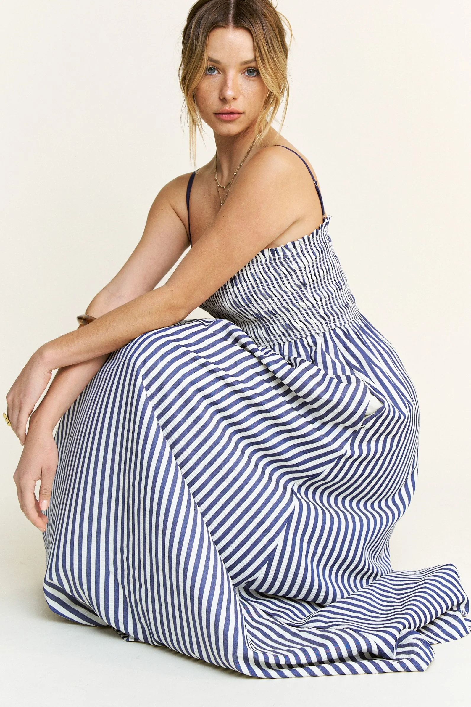 She's the One Striped Vertical Maxi