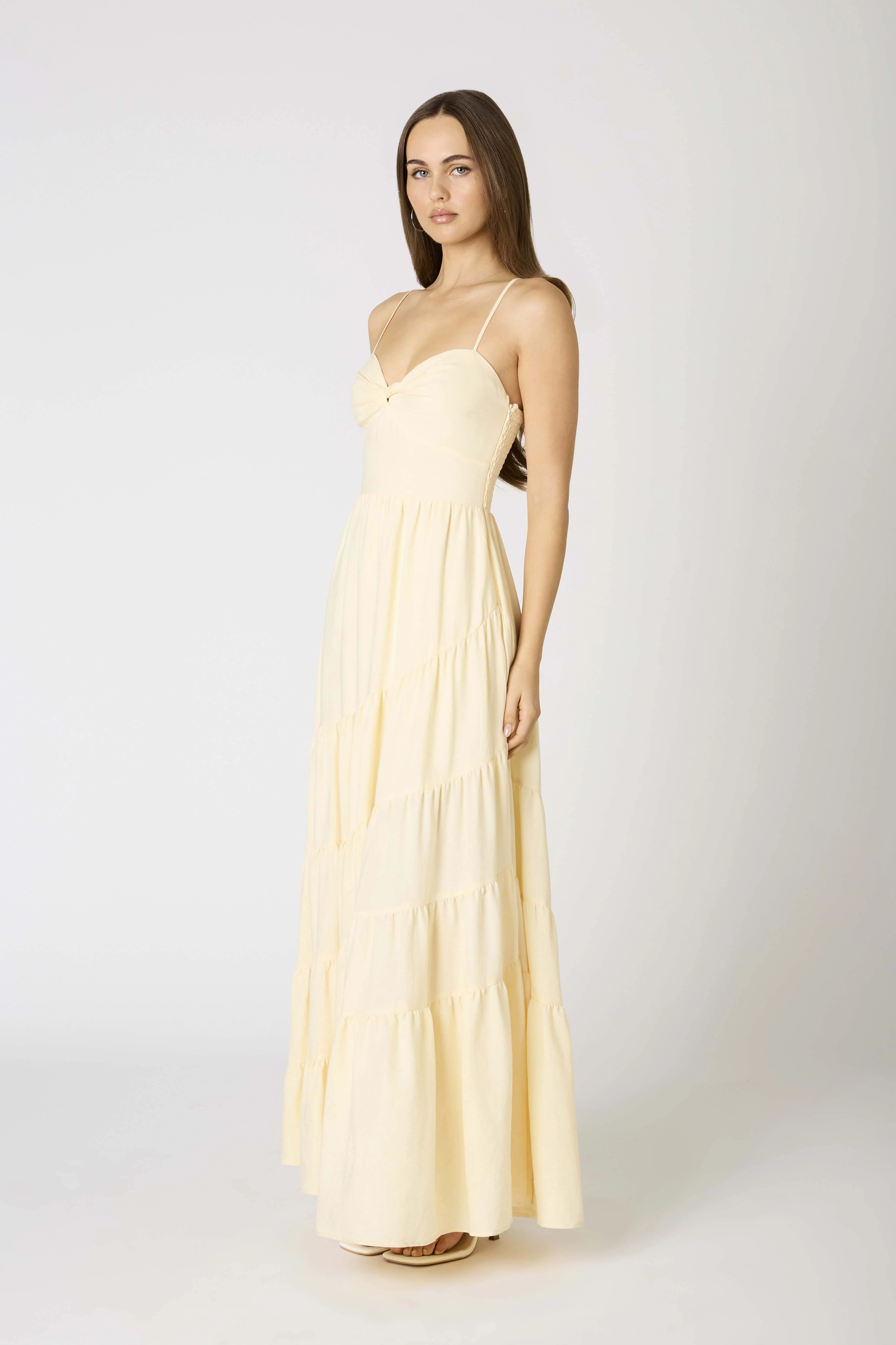 Buttercream Tiered Maxi Dress