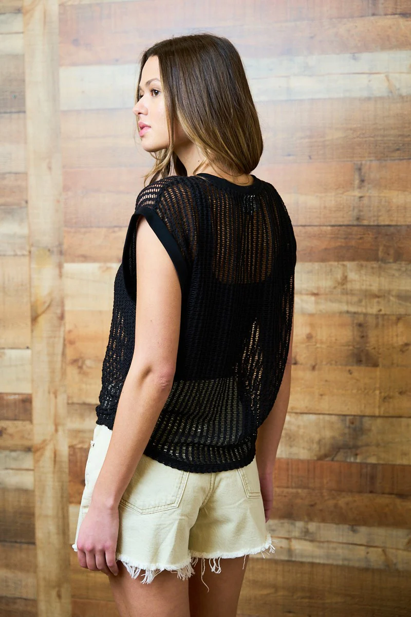 See Thru Me Crochet Sweater