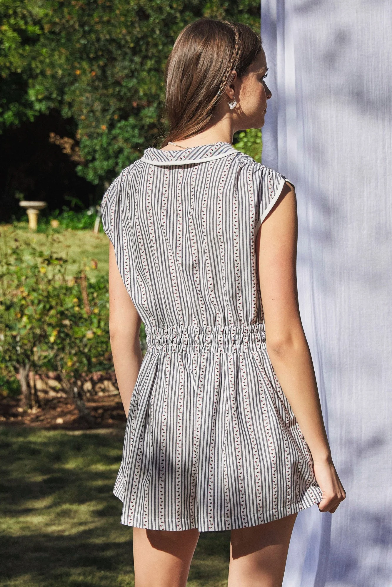Day in the Park Striped Romper