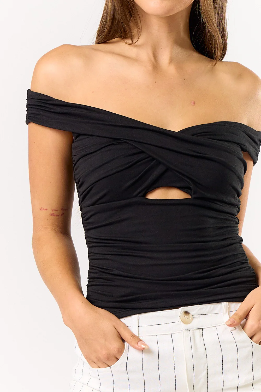 The Sweetest Thing Off Shoulder Cut Out Top