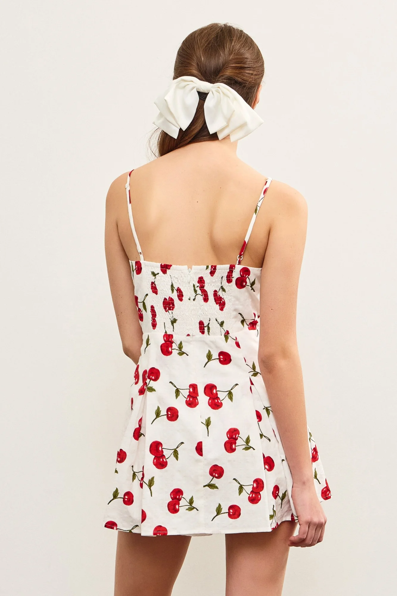 Cherry Print Skort Cami Dress