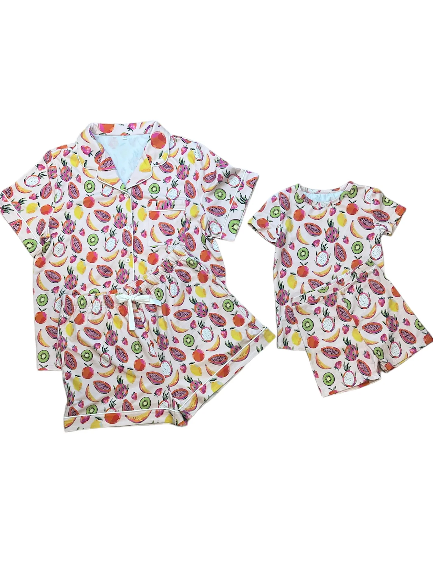 Mommy and Me Tropical Fruit Punch Pajamas Mommy and Me Bundle