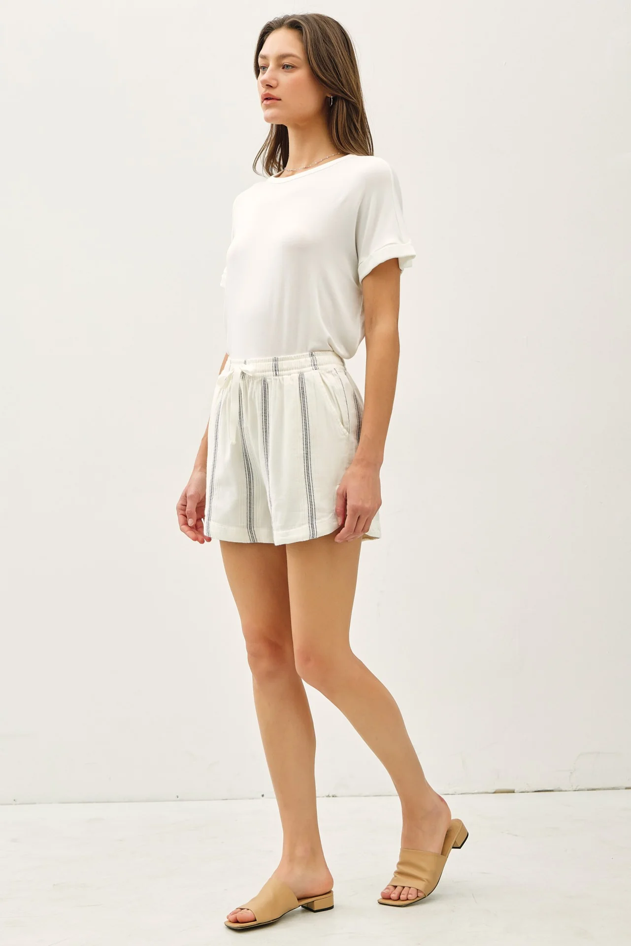 Boardwalk Striped Dolphin Short