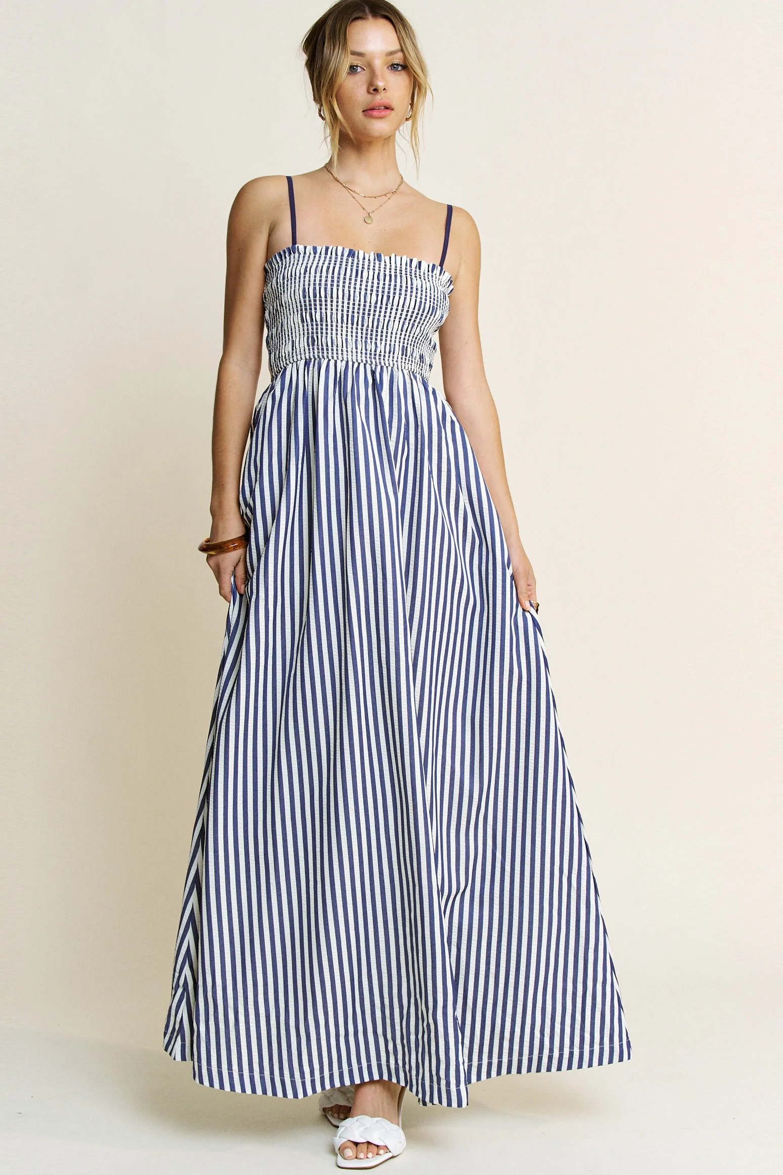 She's the One Striped Vertical Maxi