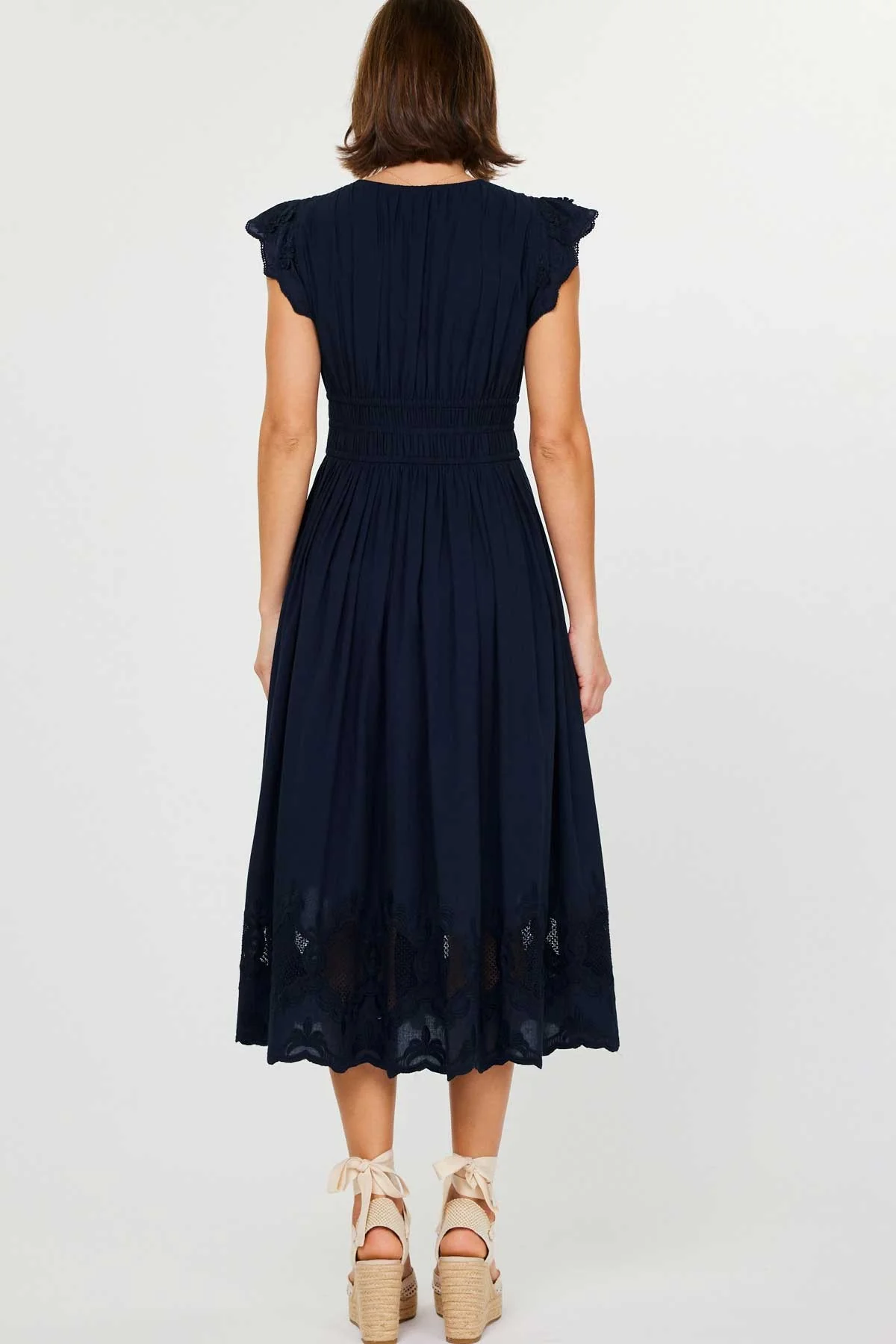 Love is Grand Lace Detail Midi Dress