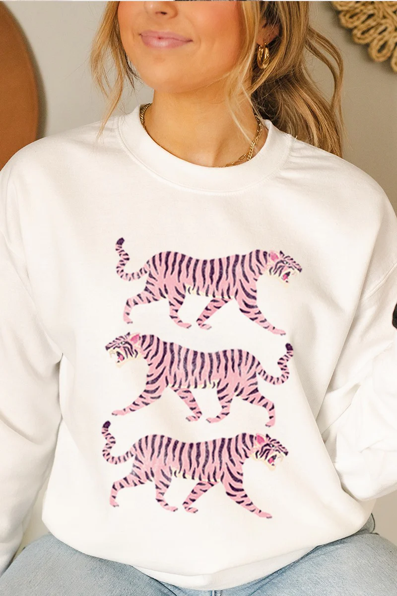 Get WIld Tiger Sweatshirt MORE COLORS FINAL SALE