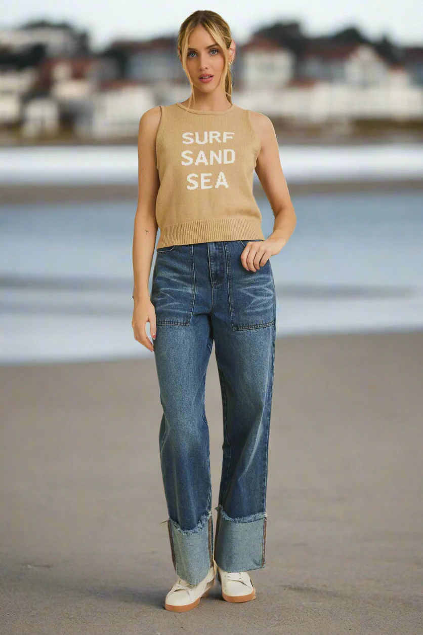 Surf Sand Sea Sweater Tank