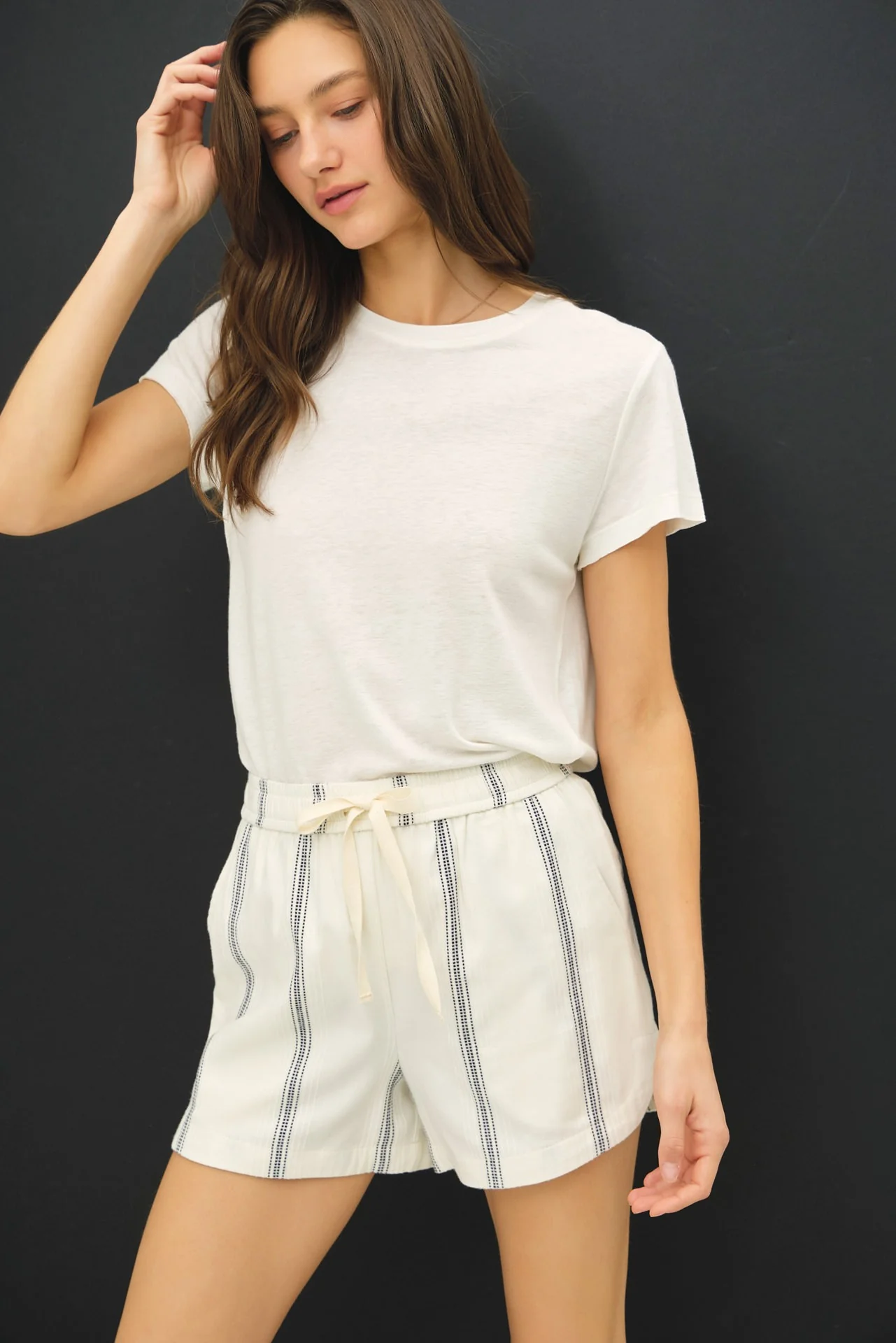 Boardwalk Striped Dolphin Short