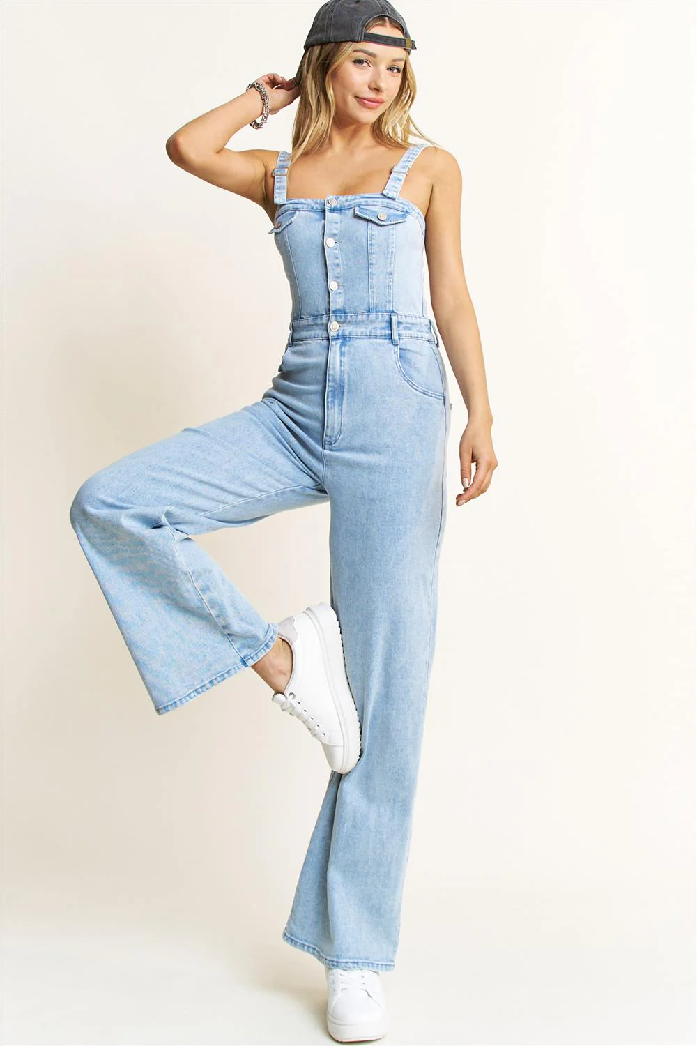 Perfect Match Denim Jumpsuit