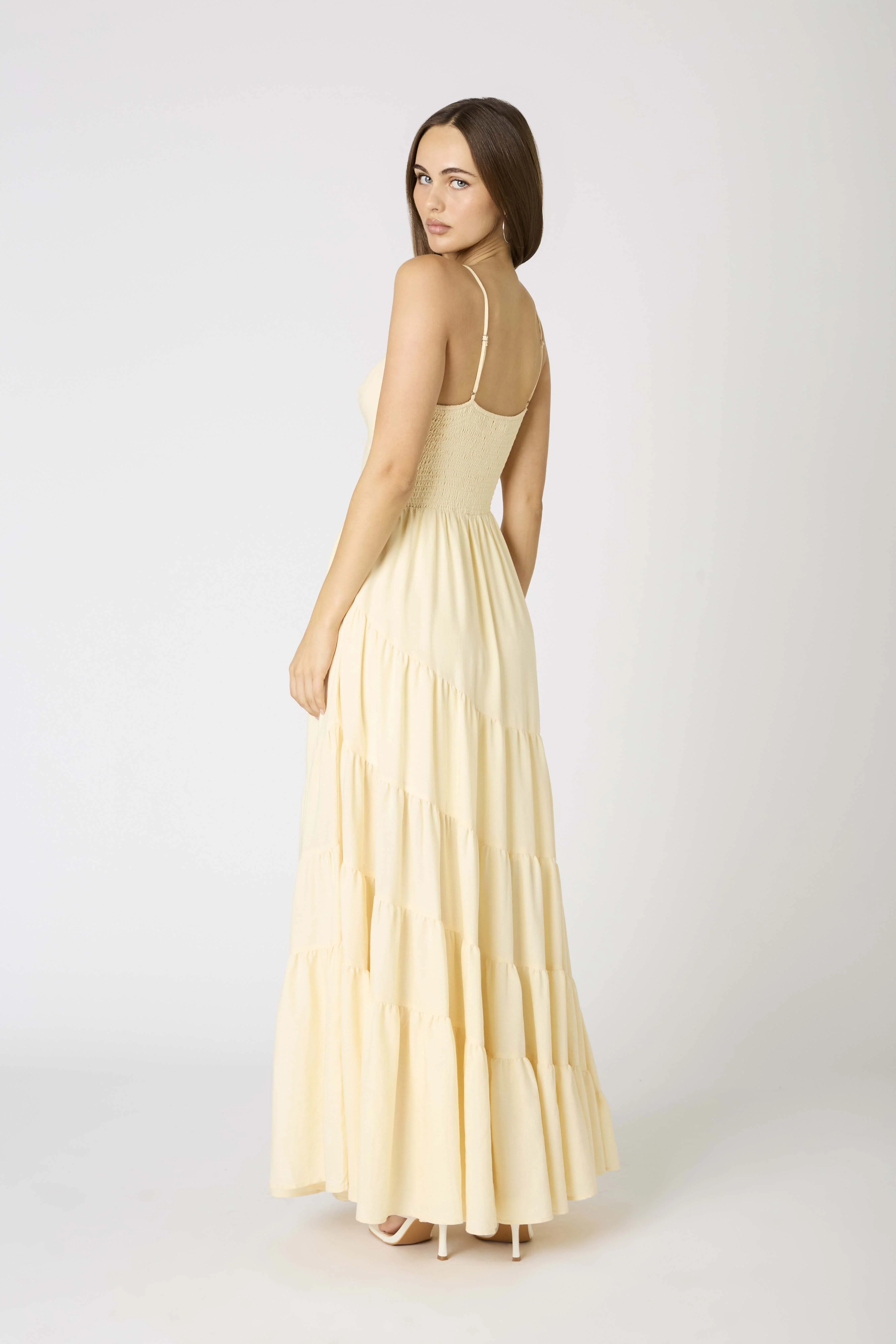 Buttercream Tiered Maxi Dress