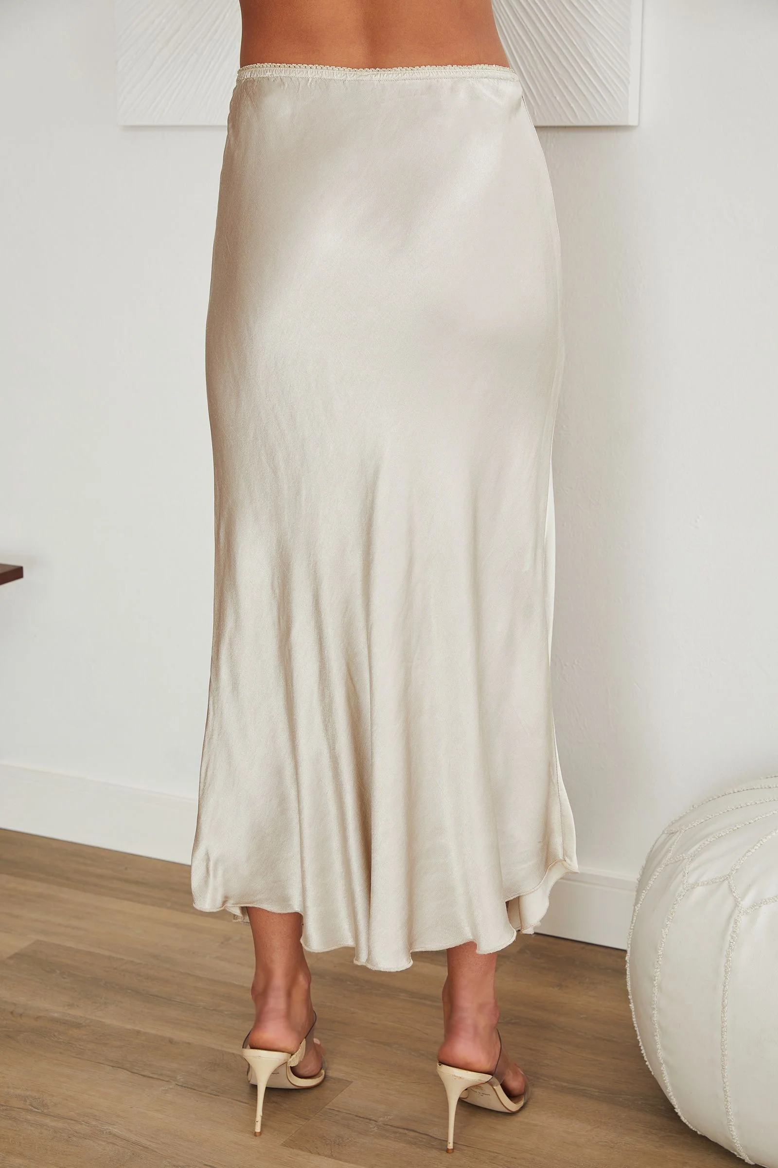 Totally Neutral Silky Skirt FINAL SALE
