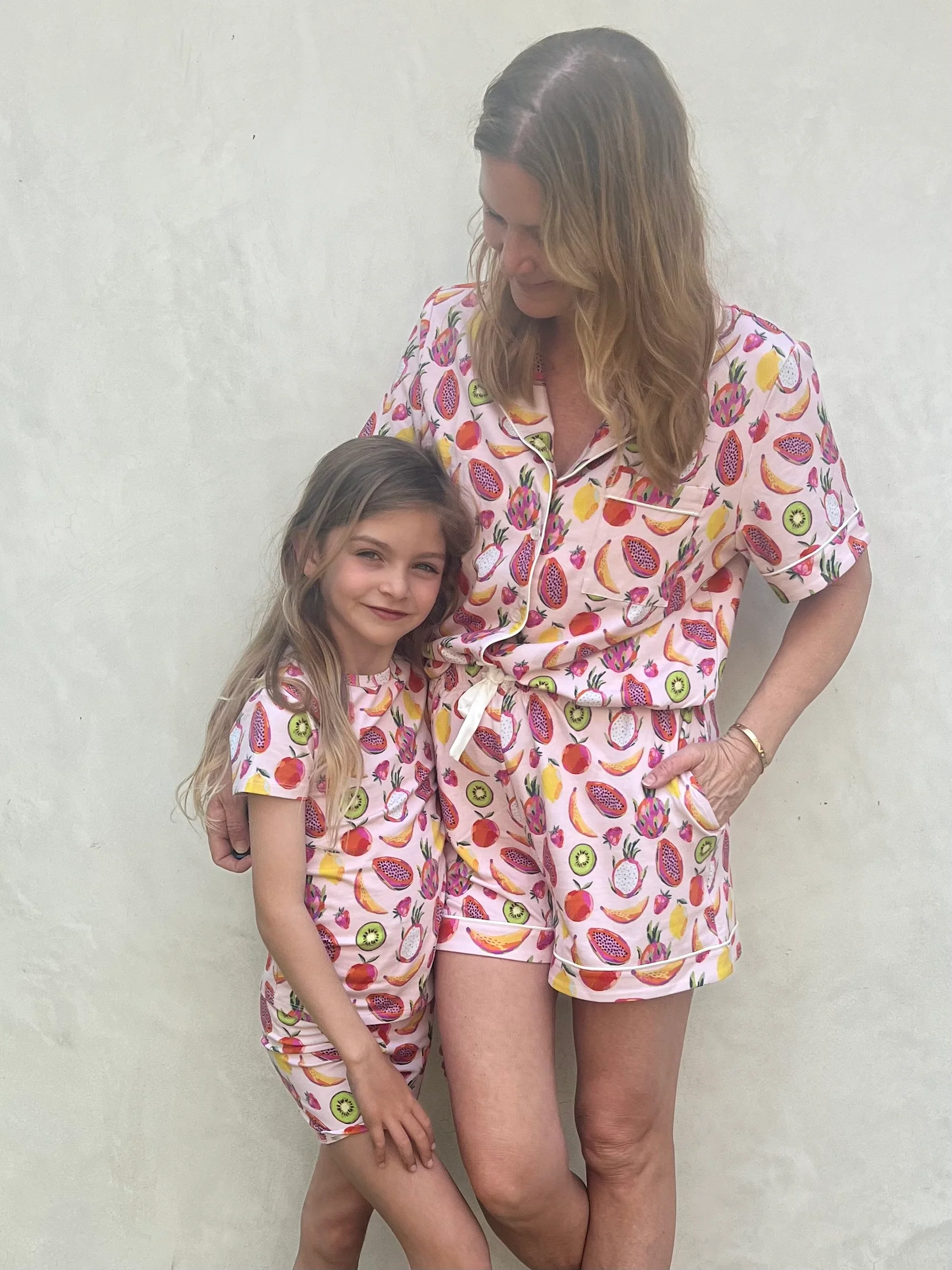 Mommy and Me Tropical Fruit Punch Pajamas Mommy and Me Bundle