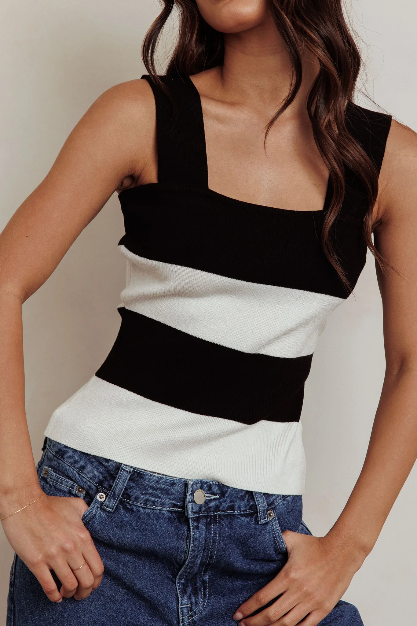 Dylan Stripe Sweater Knit Tank FINAL SALE