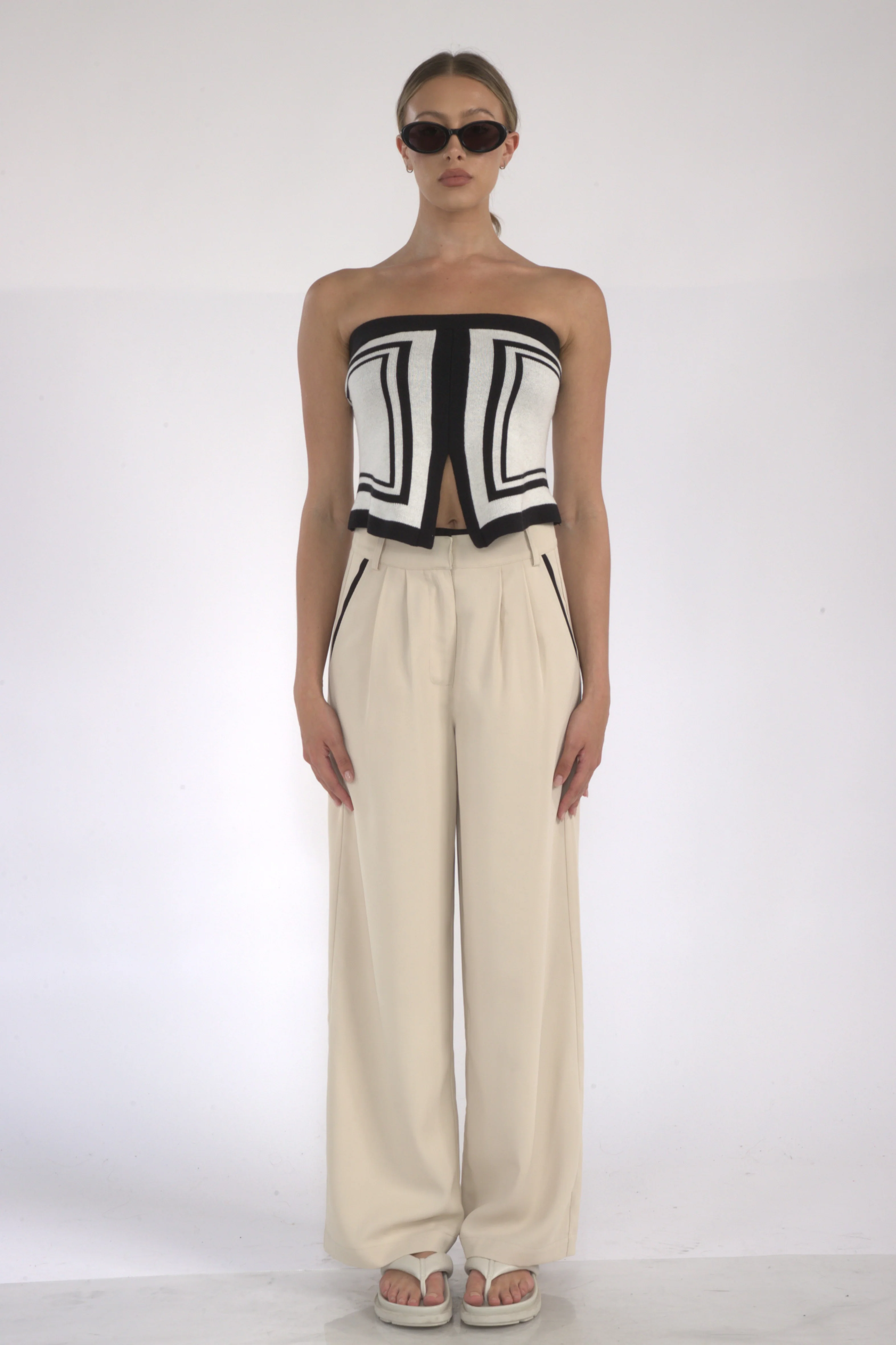 Mecca Striped Tube Top